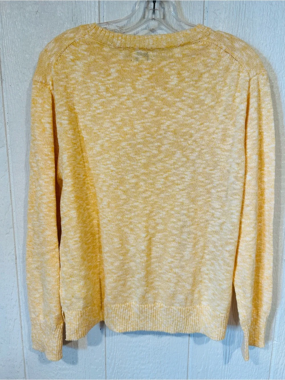 NEW J. Crew Women's Marled Yellow Crewneck Sweater